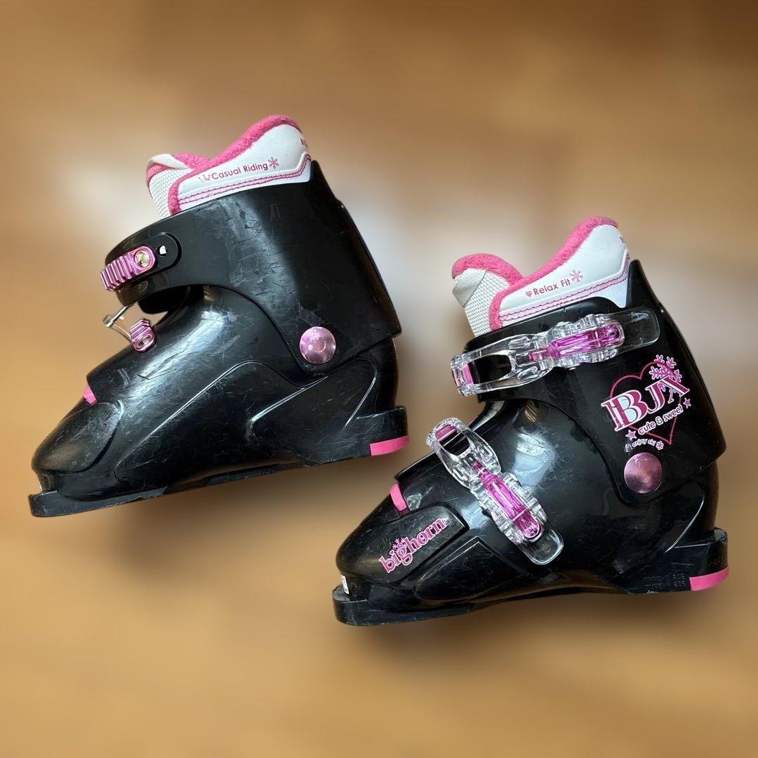 ロシニョール スキー 4点セット 板110cm 靴21cm ストック85cm