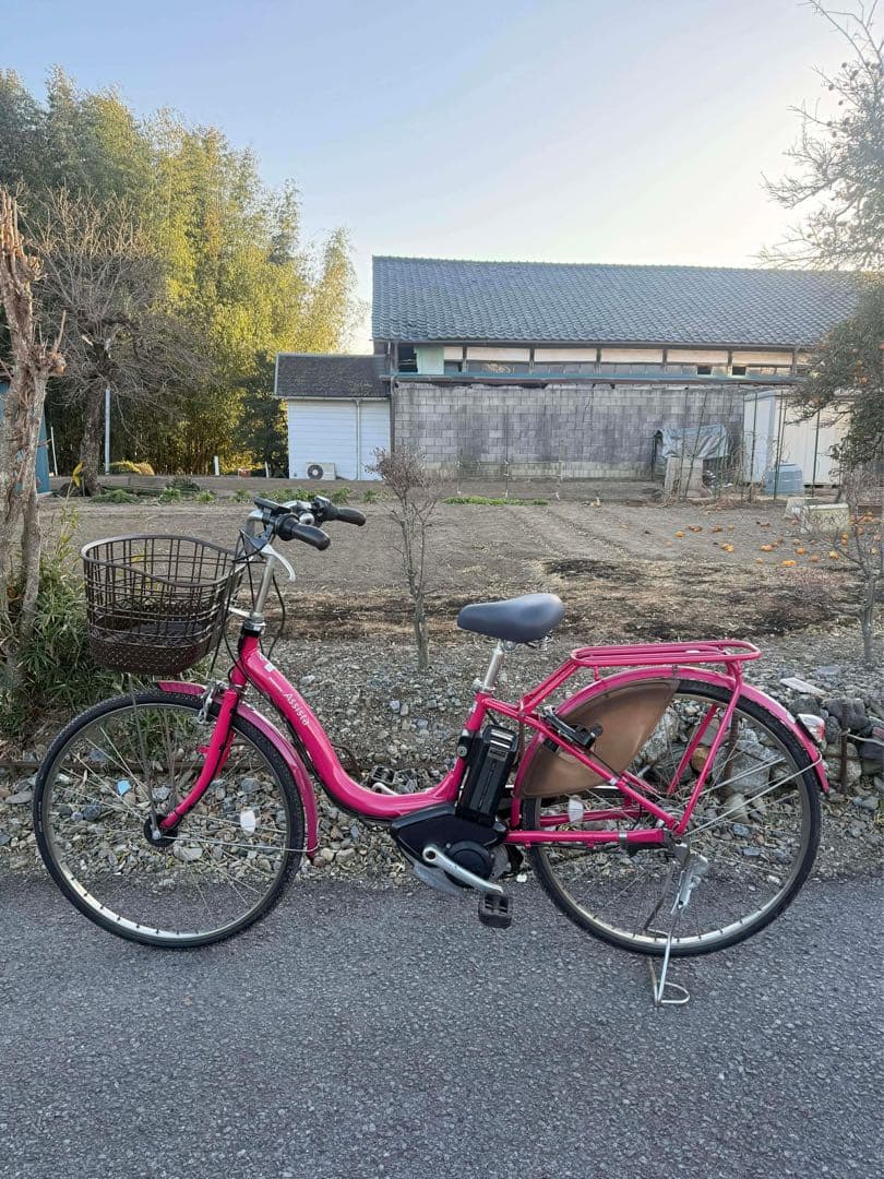 電動アシスト自転車 シティタイプ ピンク