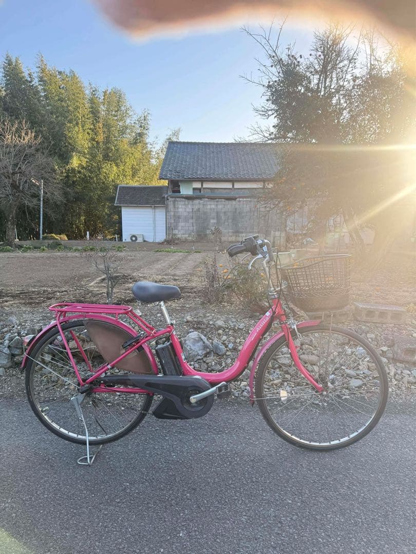 電動アシスト自転車 シティタイプ ピンク