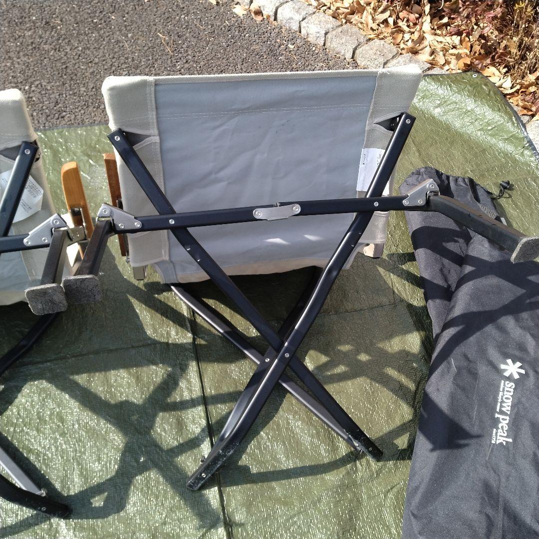 スノーピーク 2脚セット ローチェアーショート　アイボリー LV-093IV