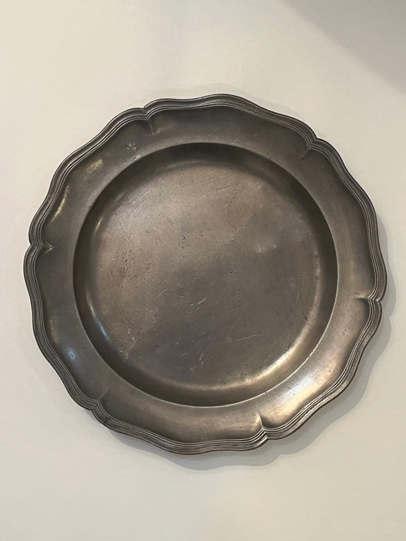 希少品　アンティーク ピューター大皿　hpdeco アシュペー　アスティエ