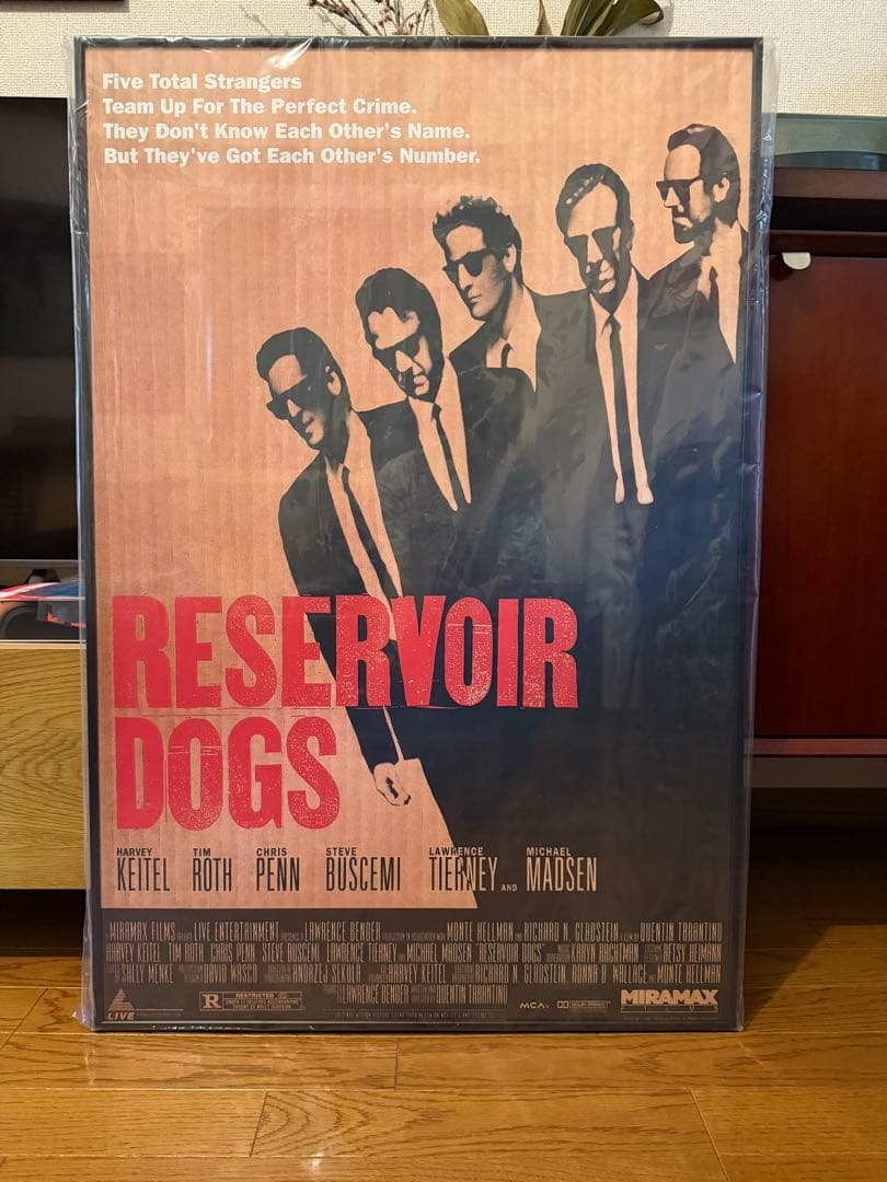 【超貴重】世界10枚限定 レザボアドッグス ヴィンテージ ポスター 額装 当時物