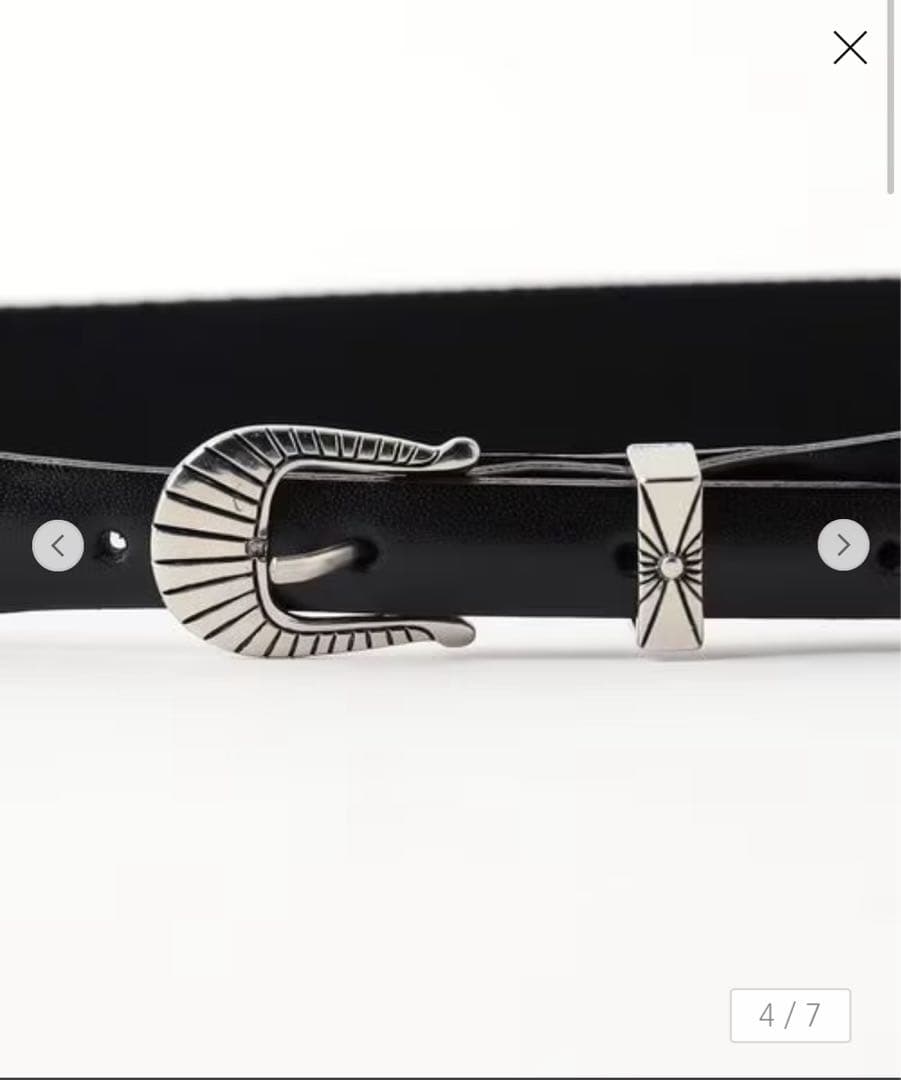 ＜TOGA TOO＞CONCHO LETH ベルト