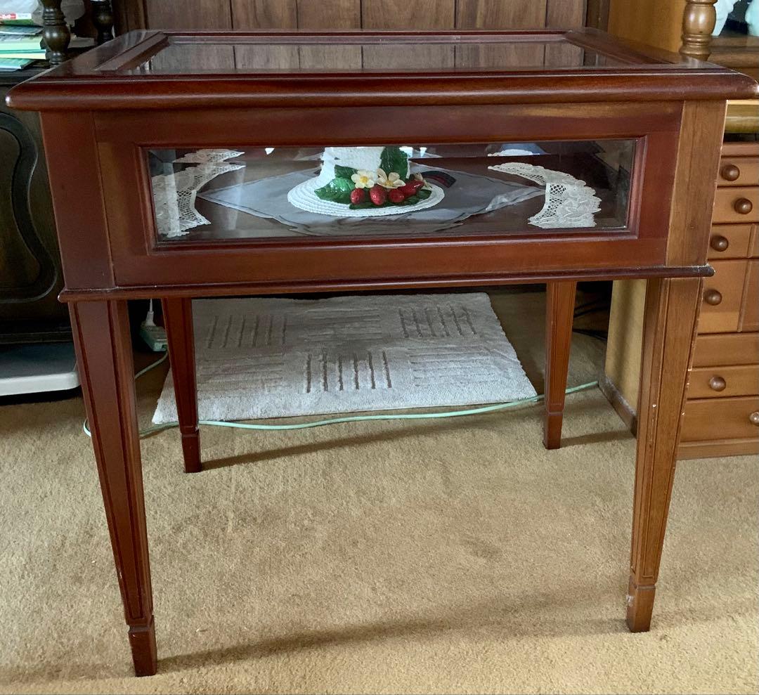 わやな　大塚家具　引取限定　コレクションテーブル/ショーケーステーブル