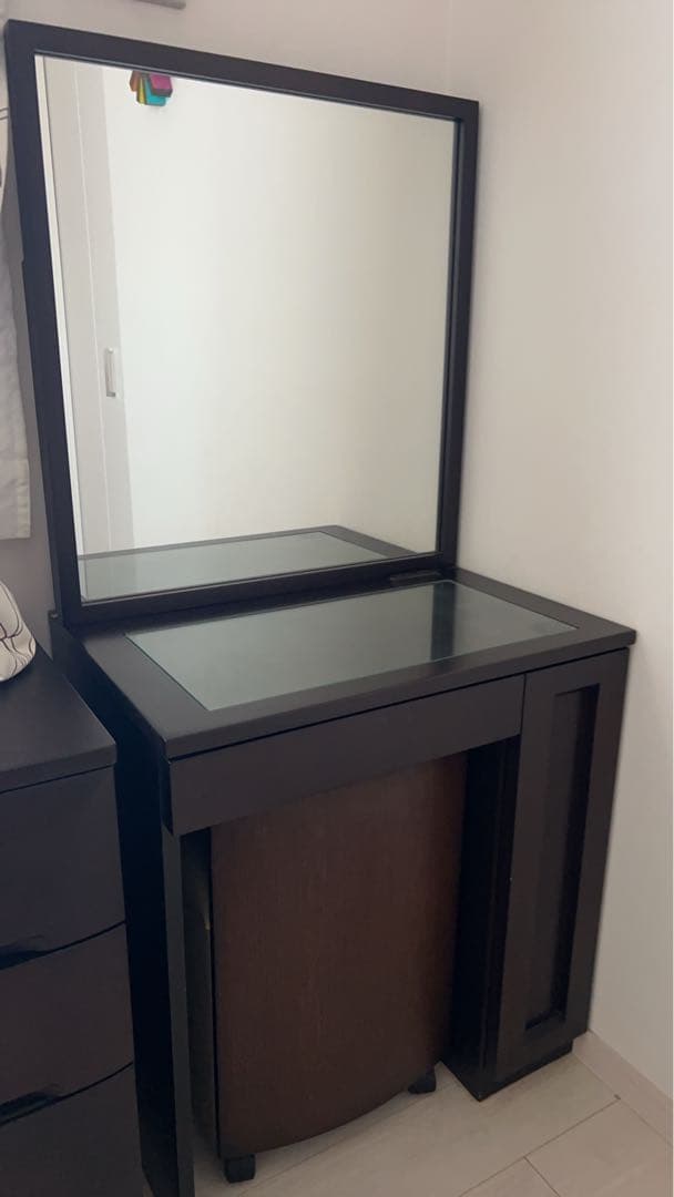 mi.m 大塚家具　ドレッサー（鏡台）　ダークブラウン