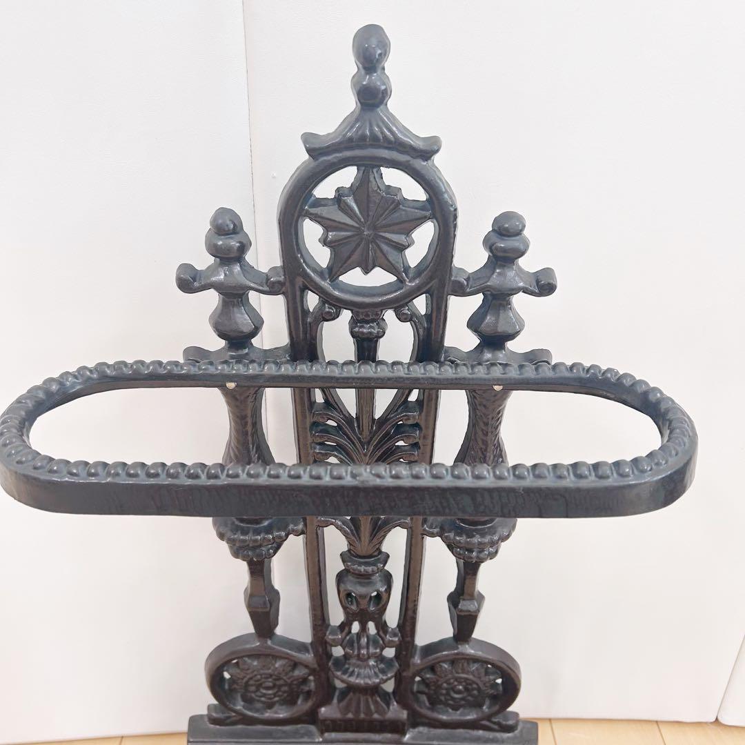 アンティーク 傘立て　ダークブラウン アンブレラスタンド アイアン　ヨーロピアン