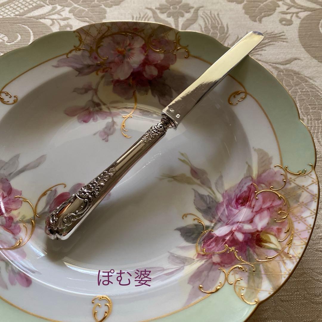 【フランス／アンリ・ラペール】純銀／デザートナイフ フルーツナイフ 1本