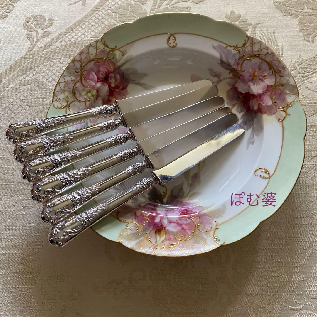 【フランス／アンリ・ラペール】純銀／デザートナイフ フルーツナイフ 1本