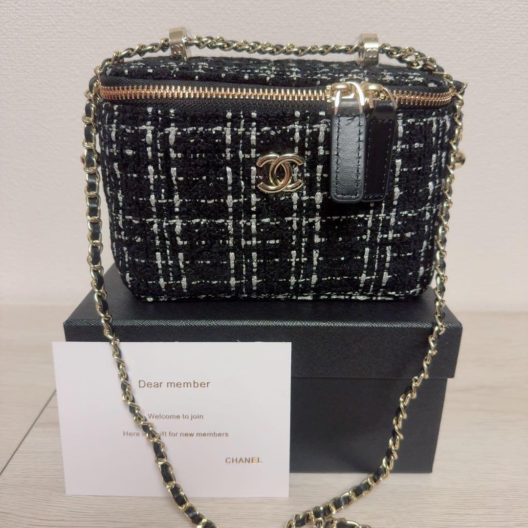 CHANEL ノベルティショルダーバッグ バニティ ツイード
