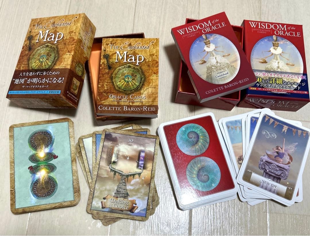 オラクルカード5種類セット+おまけタロットカード