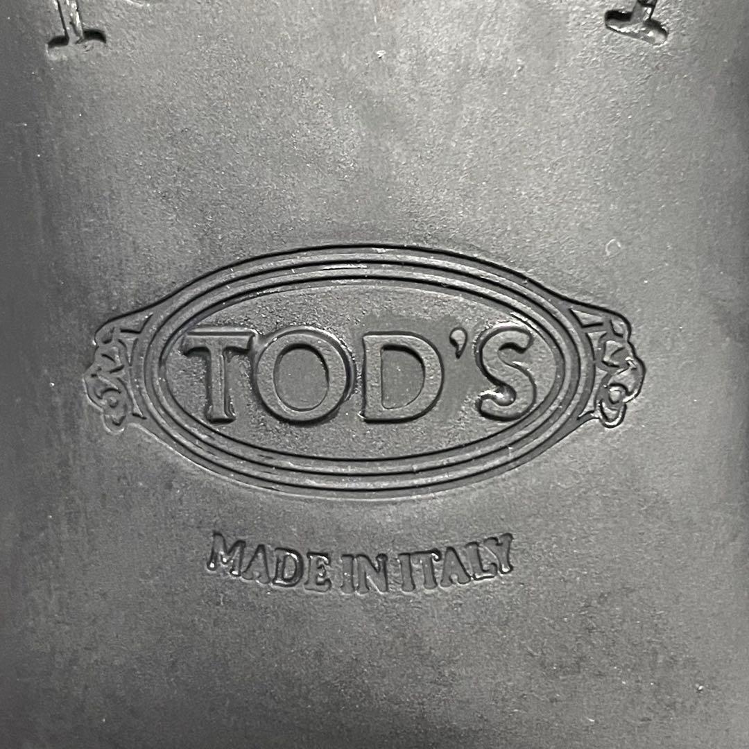 【トッズ】美品Tタイムレス レザー ローファー ゴールド金具 フラットシューズ