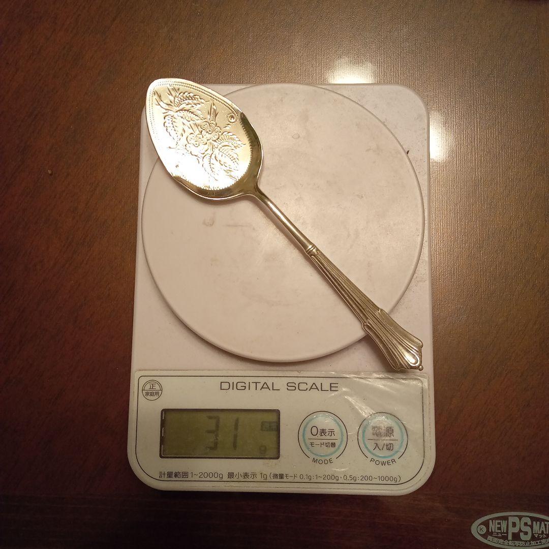 アンティークシルバー ジャムスプーン 英国 純銀 スターリングシルバー イギリス