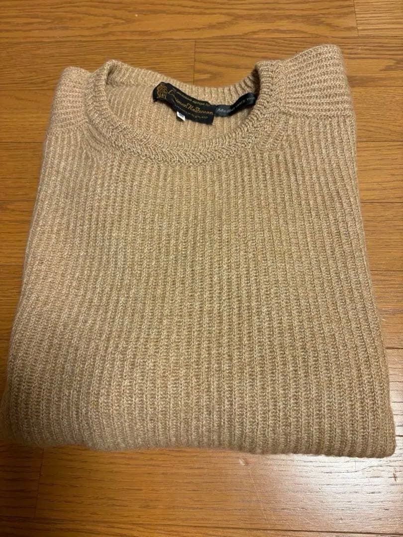 希少100%キャメルヘア◆スコットランド製 セーター