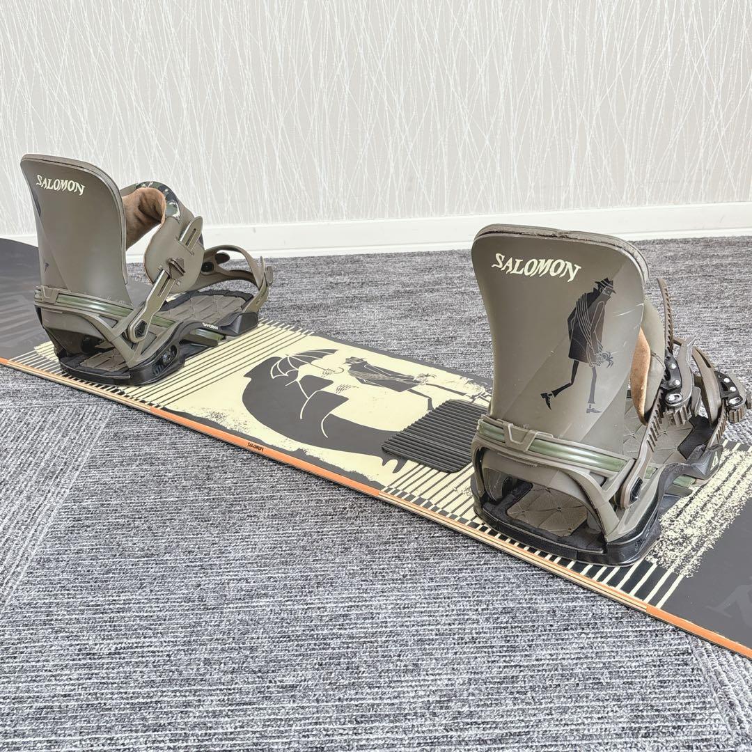 85超豪華❗️サロモン/THE VILLAINメンズスノーボードセット★155cm