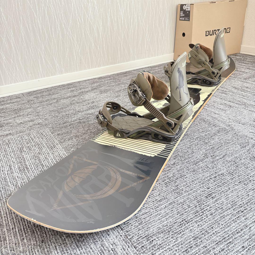 85超豪華❗️サロモン/THE VILLAINメンズスノーボードセット★155cm