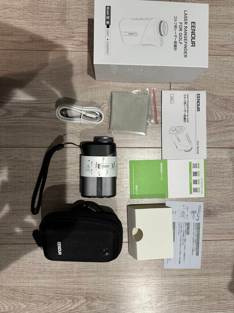 【EENOUR】ゴルフ用レーザー距離計 ブラック「U800」