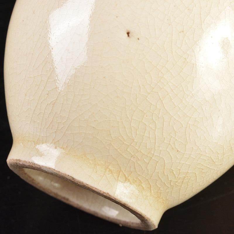 薩摩焼　白薩摩　龍貼り付け　振出　合わせ箱　V　R7395