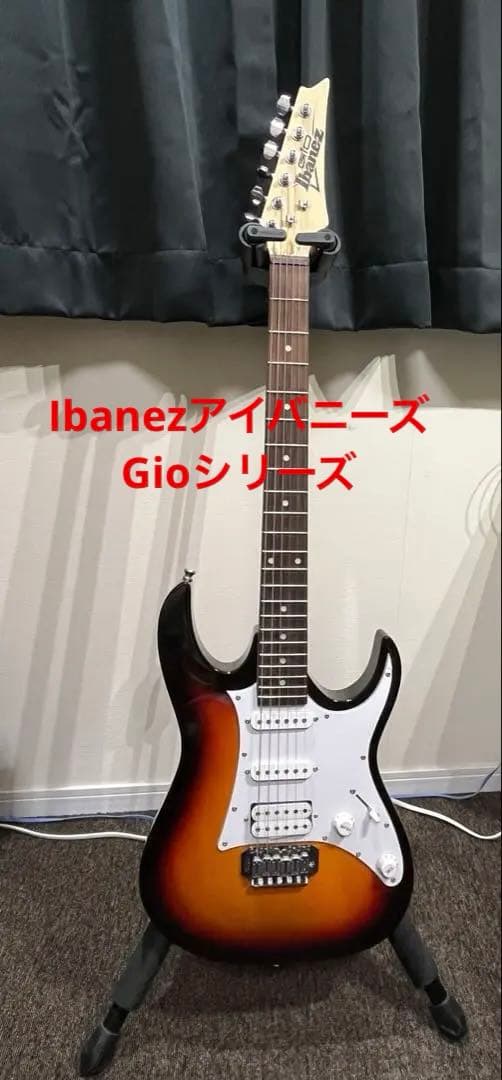 【美品】Ibanez サンバースト エレキギター　GIO【作動も外見も良好】