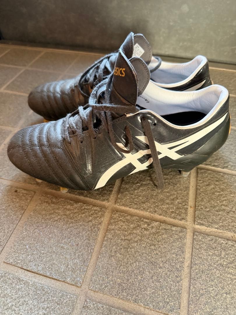 ASICS ラグビーシューズ ブラック/ホワイト