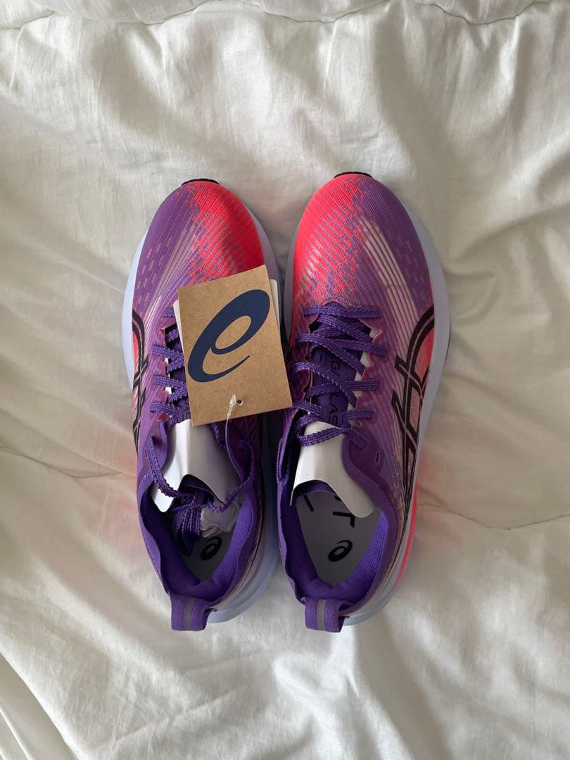 新品ASICS MEGABLAST 25.0cm EDOPURPLE/BLACK