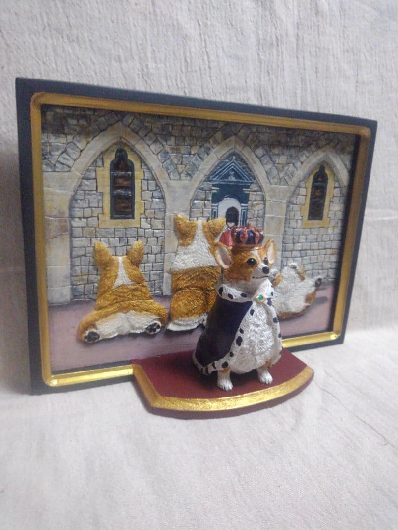 ロイヤルコーギーの壁掛け（制作中）