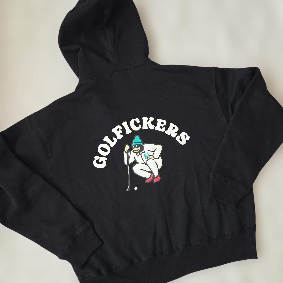 Golfickers ブラックフーディ L