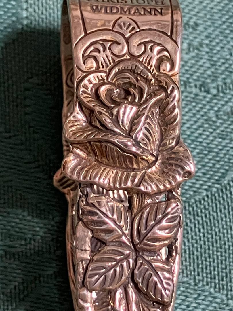 クリストフウィドマン ドイツ製　シルバー　925 バラのモチーフ　シュガートング