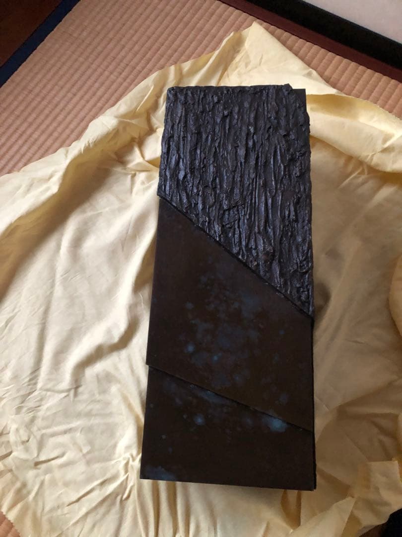 青銅　甃文花器　折原久左衛門　氏作　共箱入