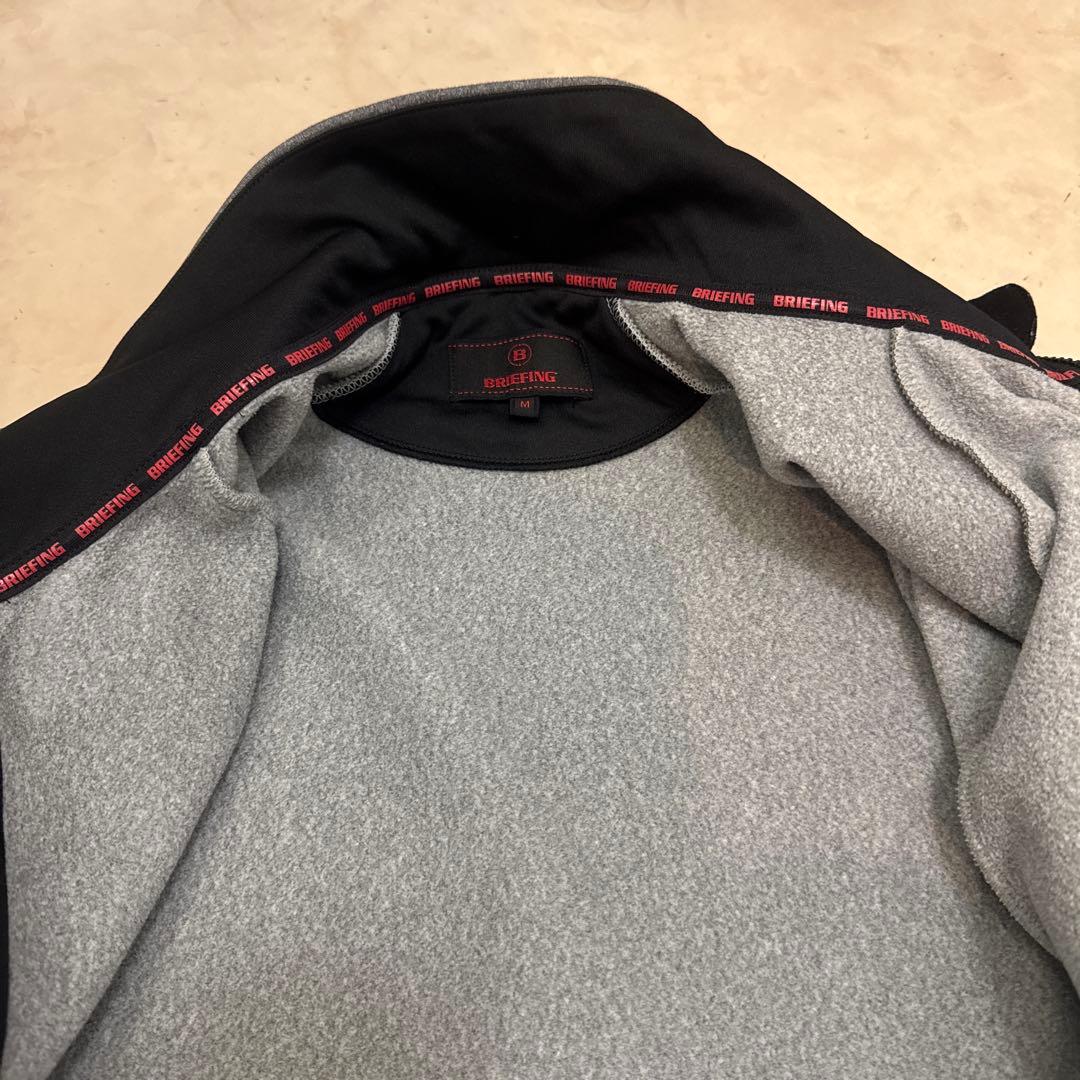 BRIEFING 中フリースジャケット グレーMサイズ