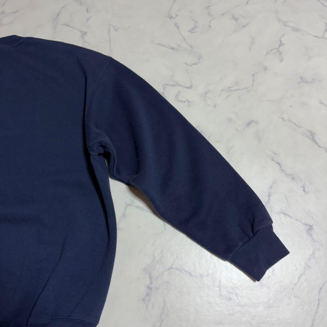 90's NIKE ナイキ USA製 スウェット トレーナー 刺繍ロゴ ネイビー