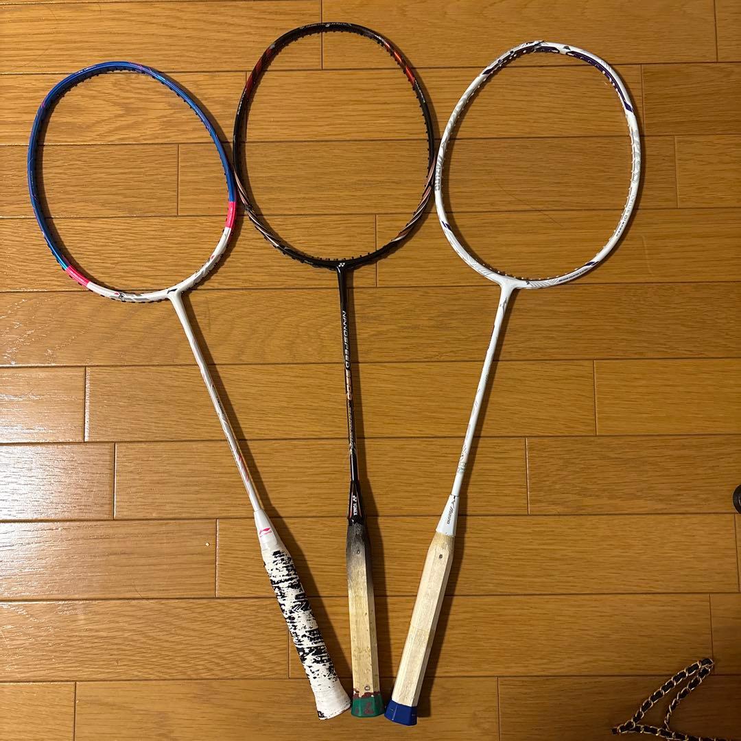 バドミントンジャンクラケット3本セット