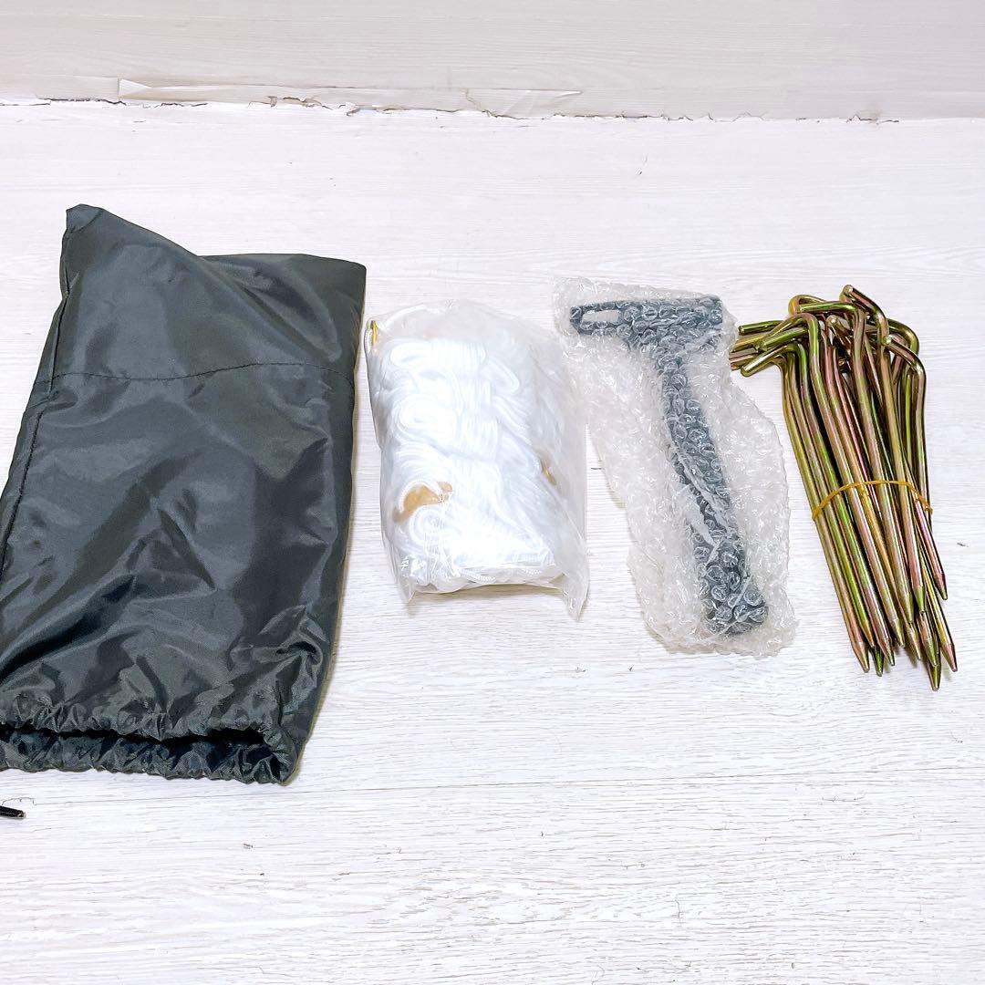 未使用品 ツインピルツフォークtc 2ポールテント シェルター キャンプ 白