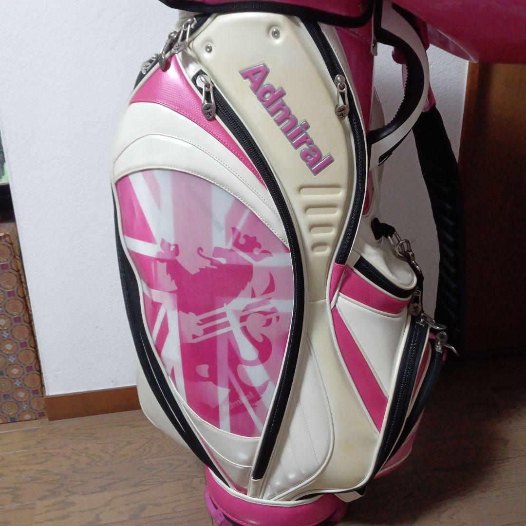 Admiral ユニオンジャック スタンドキャディバッグ★ピンク