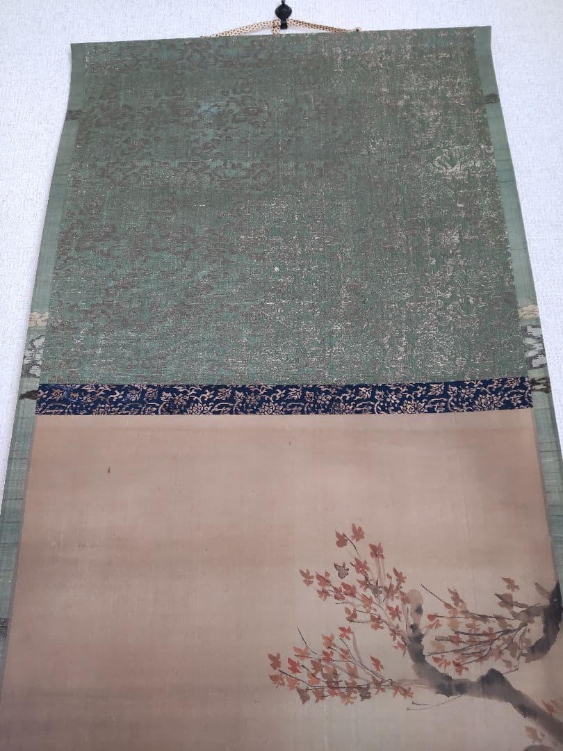 土佐光芳之紅葉之圖掛軸