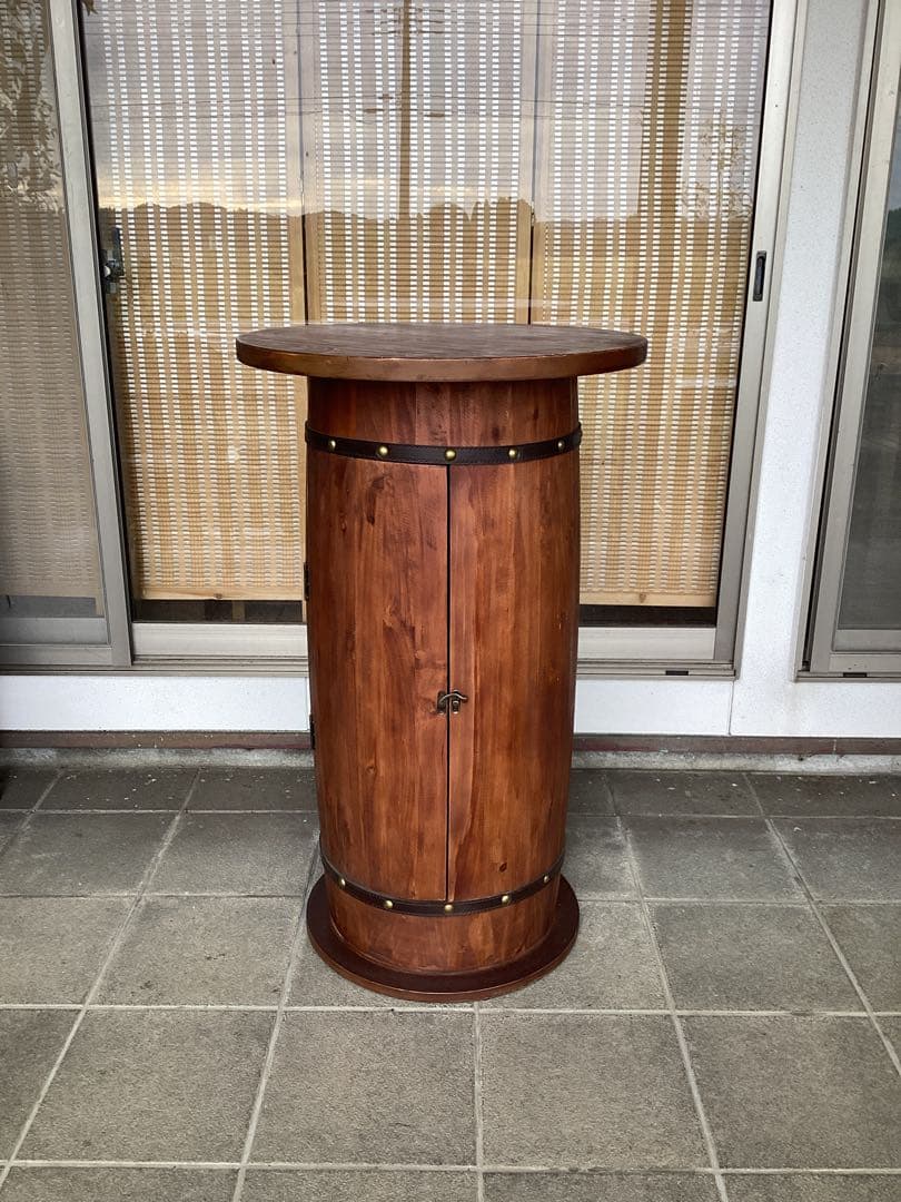 [ pumpkins　]カウンター　テーブル　樽型　バーキャビネット