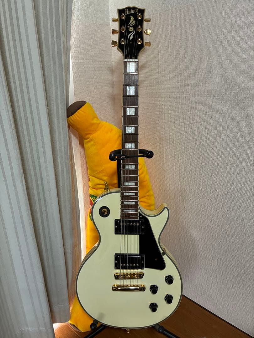 Burny レスポールカスタム　白