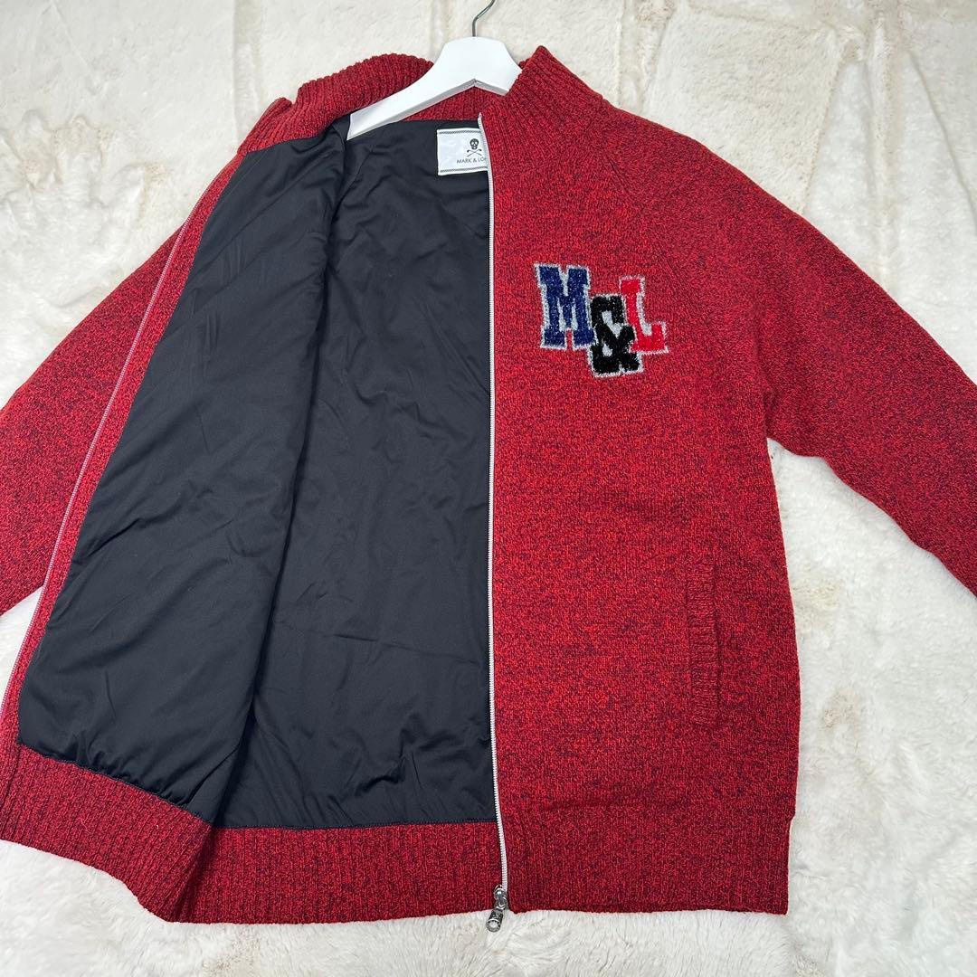 ✨希少✨MARK & LONA スカルロゴ ジップアップ ニット L