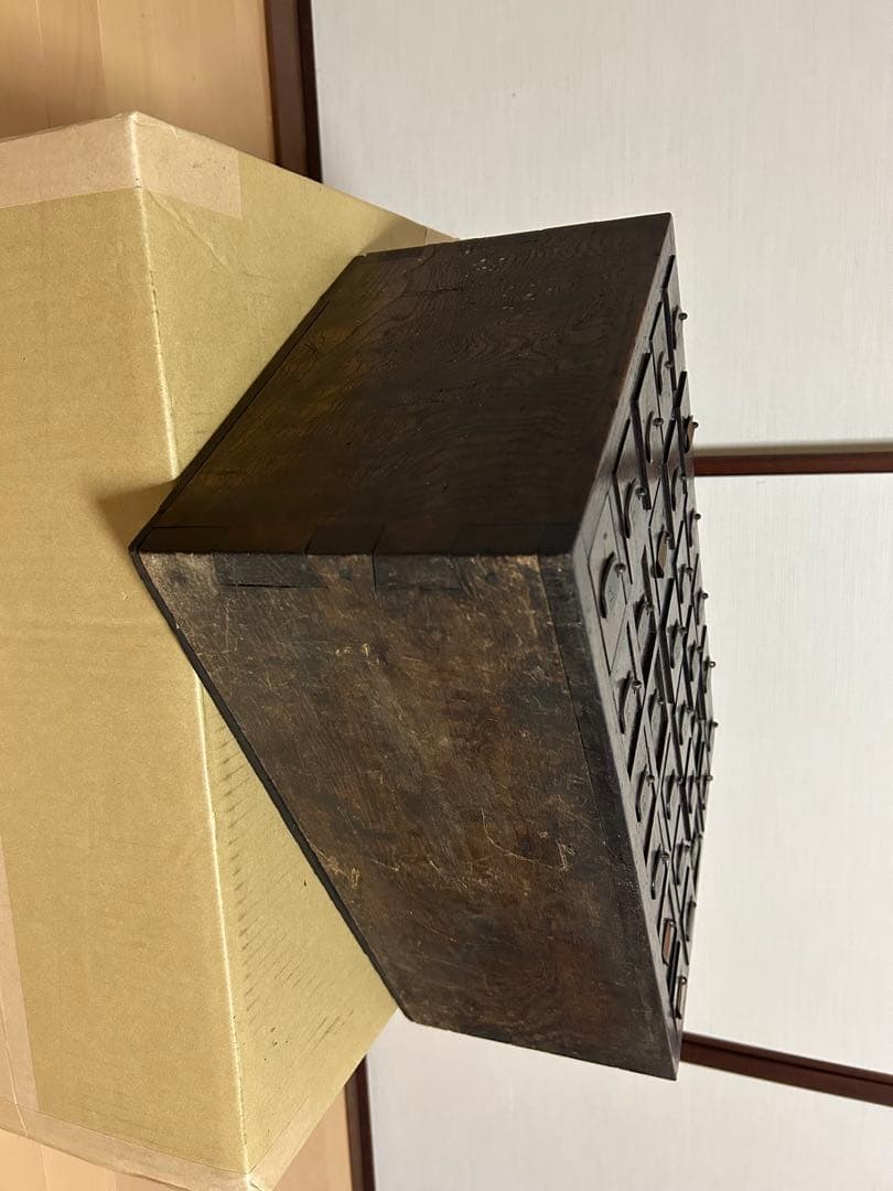 ち*み様 アンティーク　小引出し薬箪笥 昭和初期　木製小引き出し レア物