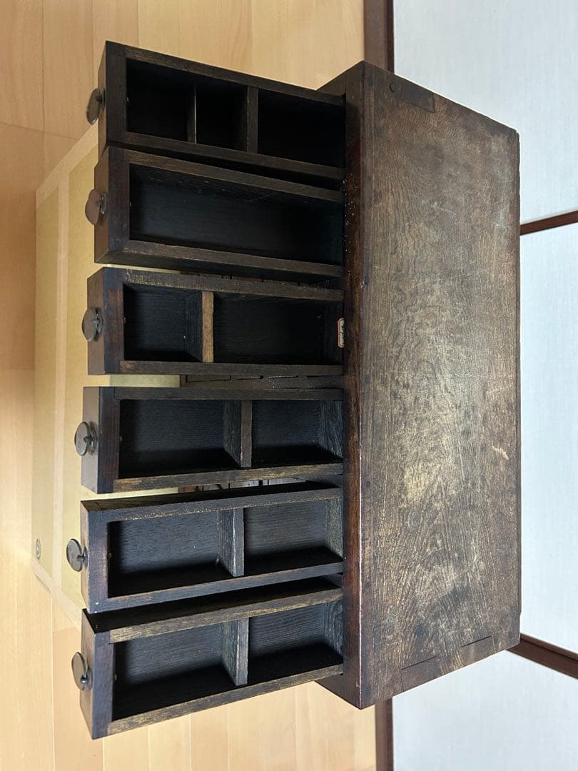 ち*み様 アンティーク　小引出し薬箪笥 昭和初期　木製小引き出し レア物