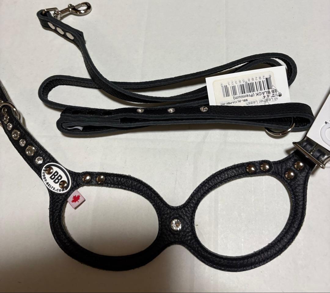 バディベルト「BLACK）2,5号リードセット スワロフスキー付