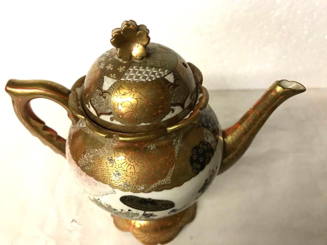 [綿埜製]九谷焼ティーポット(花魁道中花見図)