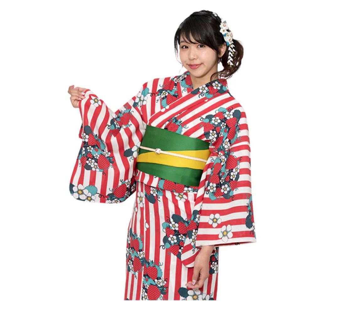 苺 いちご ストロベリー 浴衣 カルキュロ 未使用品
