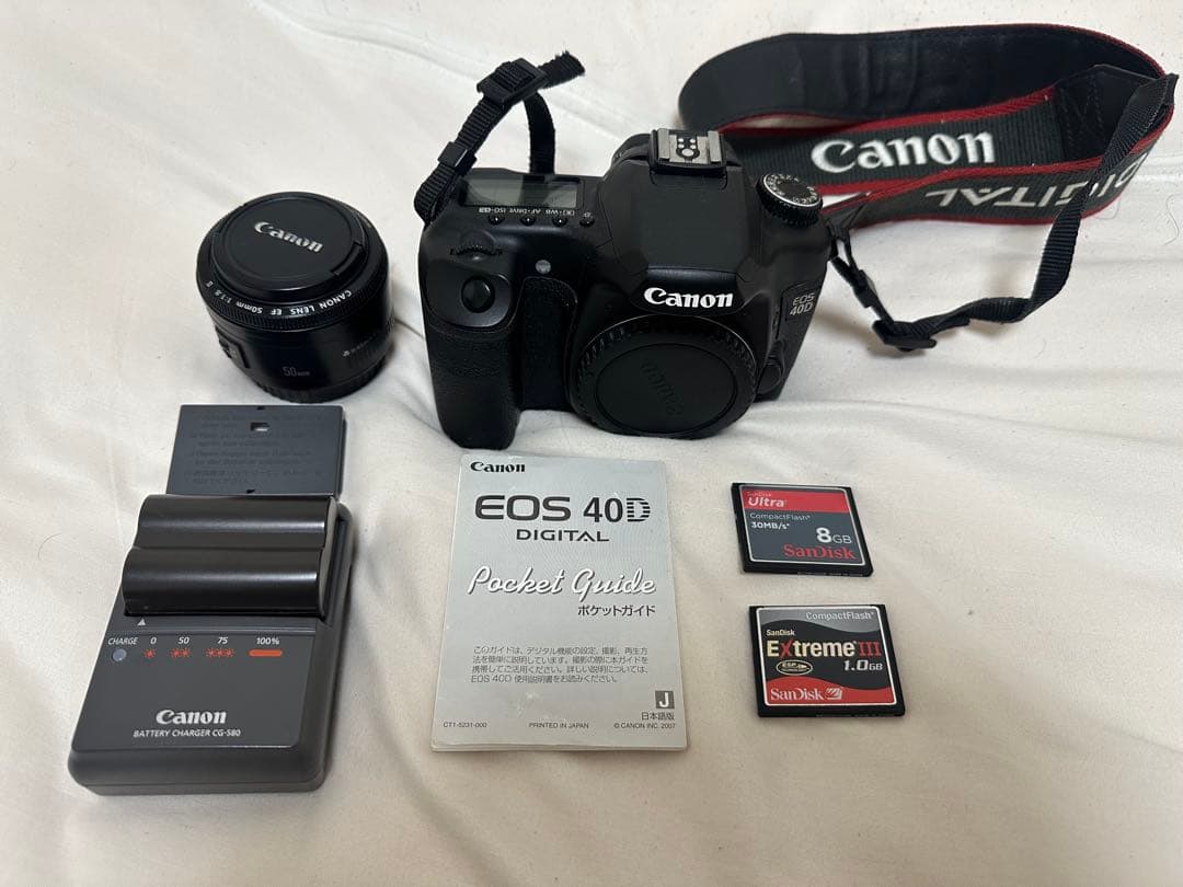Canon EOS 40DボディEF 50mm レンズ セット 動作確認済
