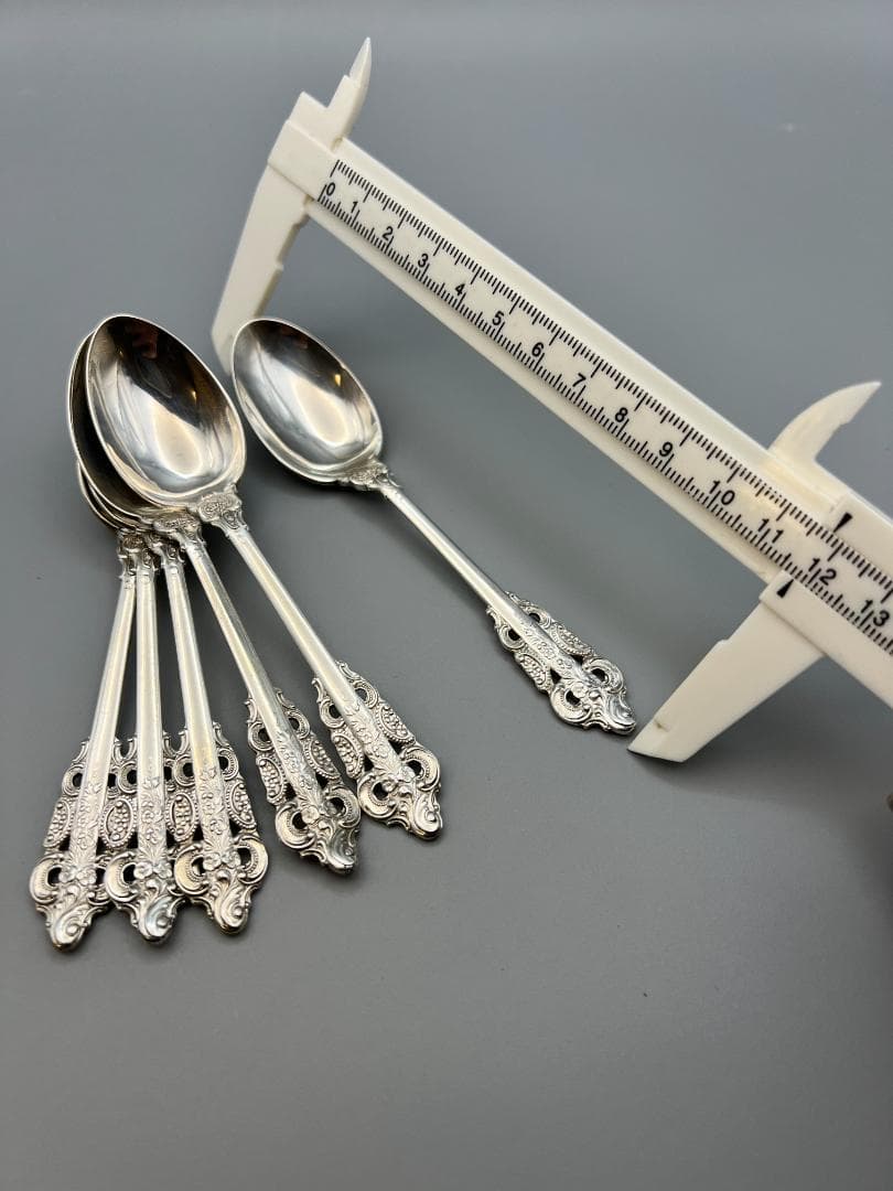 ユリッペ　銀製　MIYATA刻印　スプーン　６点セット　重量約：112g