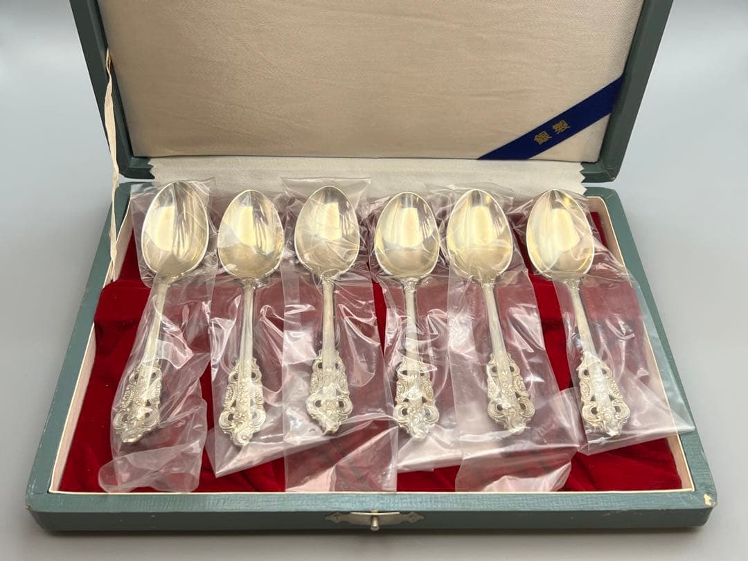 ユリッペ　銀製　MIYATA刻印　スプーン　６点セット　重量約：112g