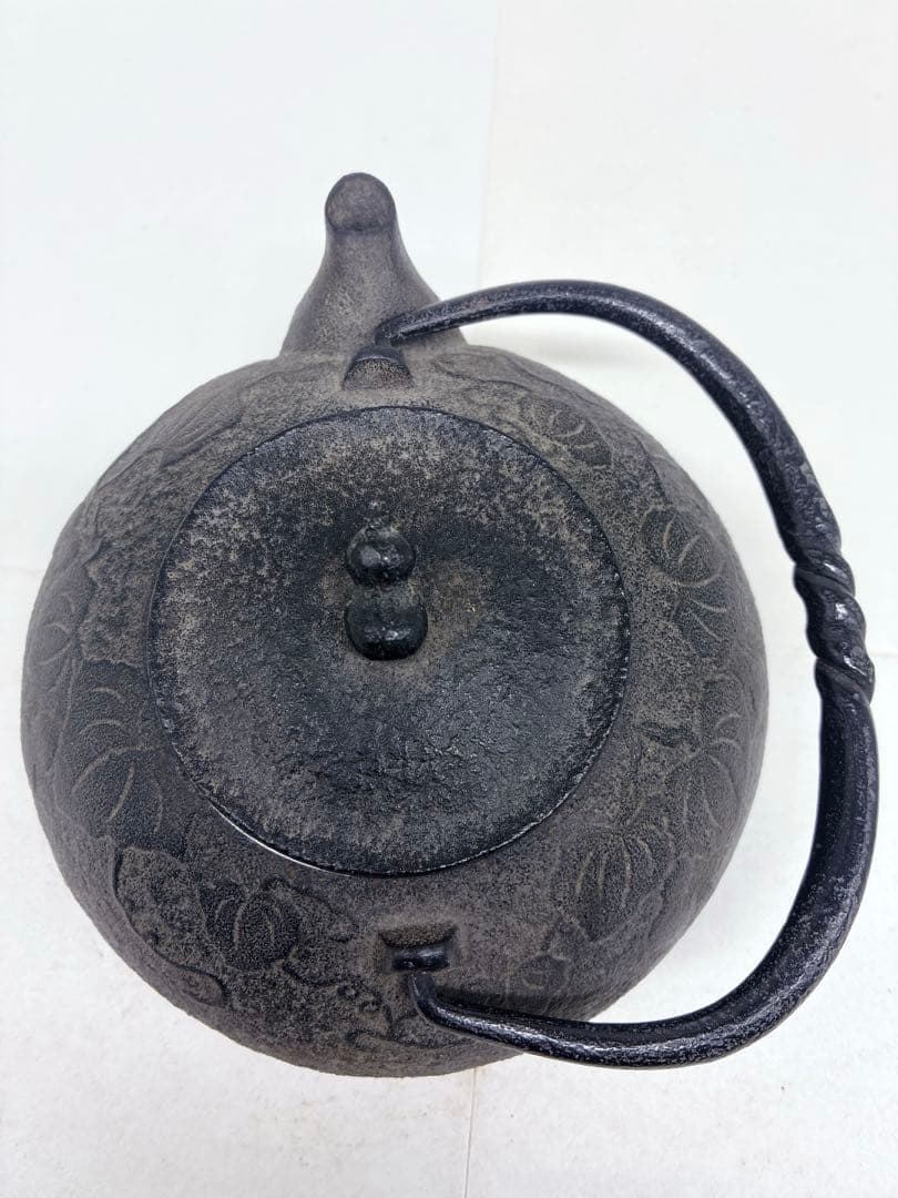 南部鉄器 瓢箪 ひさご鉄瓶 ホーロー急須 浮彫り瓢箪柄 伝統工芸品 コレクション