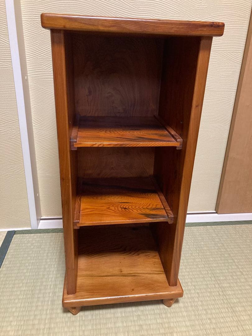 総屋久杉　3段本棚