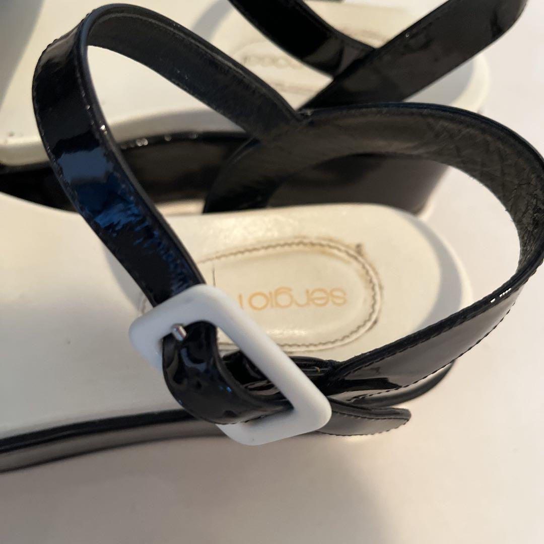 エナメル　サンダル パンプス