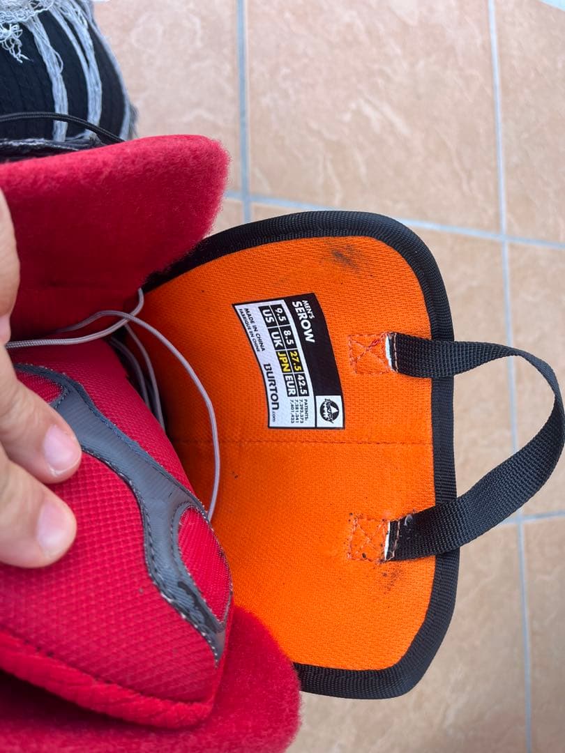 BURTON(バートン)/スノーボードブーツ 黒/赤/SEROW/27.5cm