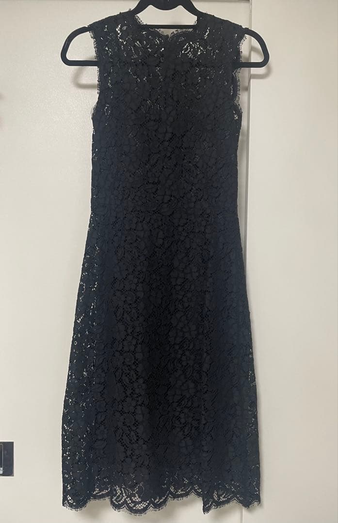 ドルチェ&ガッバーナDOLCE&GABBANAレースノースリワンピース黒新品